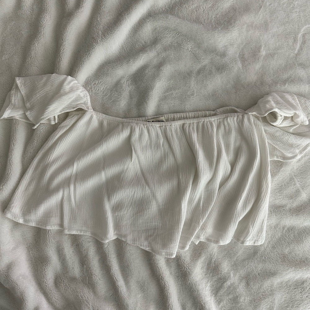 Strapless Flowy Crop Top